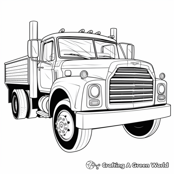 Old Truck Coloring Pages - Free &amp; Printable!
