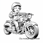 Páginas para colorear de motocicletas Harley Davidson clásicas 2