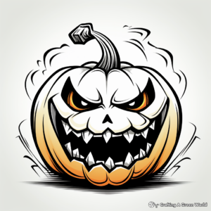 Classic Jack o Lantern Coloring Pages 3