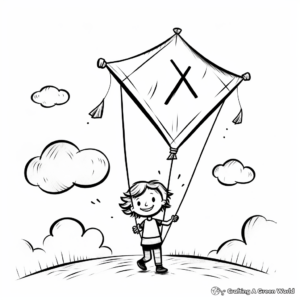 Classic Kite Coloring Pages 1