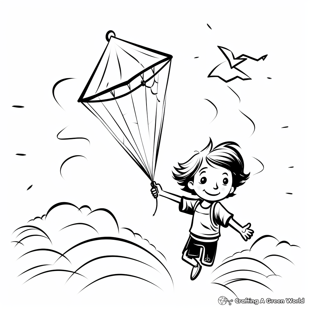 Classic Kite Coloring Pages 3