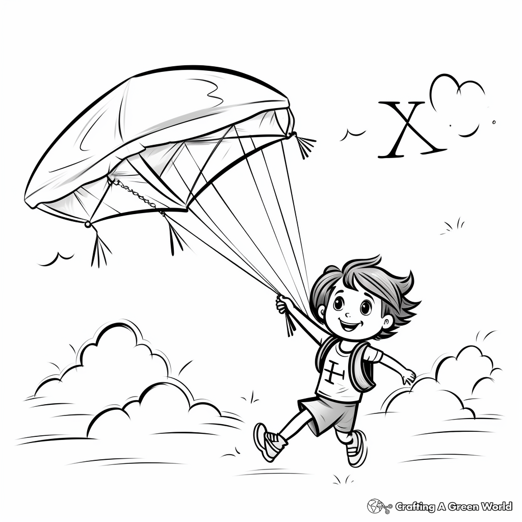 Classic Kite Coloring Pages 4
