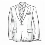Classic Men's Suit Coloring Pages 2