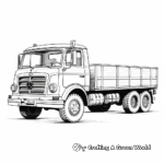 Classic Mercedes-Benz Truck Coloring Pages 1