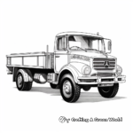 Classic Mercedes-Benz Truck Coloring Pages 3