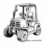 Classic Pallet Jack Forklift Coloring Pages 1
