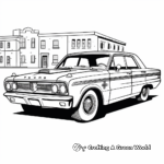 Classic Patrol Police Car Coloring Pages 2
