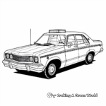 Classic Patrol Police Car Coloring Pages 4