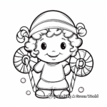 Classic Peppermint Candy Cane Coloring Pages 3