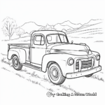 Classic Pickup Truck Coloring Pages 1