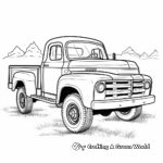 Classic Pickup Truck Coloring Pages 2