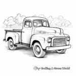 Classic Pickup Truck Coloring Pages 4