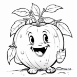 Classic Red Apple Coloring Pages 1