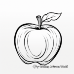 Classic Red Apple Coloring Pages 4