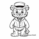 Classic Ringmaster With Circus Animals Coloring Pages 2