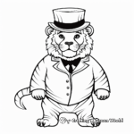 Classic Ringmaster With Circus Animals Coloring Pages 3
