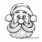 Classic Santa with Big Nose Coloring Pages 4