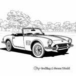 Classic Sports Car Triumph Spitfire Coloring Pages 4