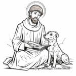 Classic St. Francis of Assisi Coloring Page 2