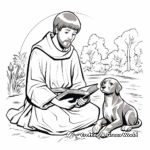 Classic St. Francis of Assisi Coloring Page 4