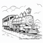 Classic Steam Engine Train Coloring Pages 1
