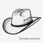 Classic Stetson Cowboy Hat Coloring Pages 4