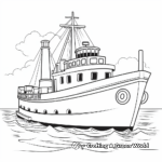 Classic Tugboat Coloring Pages 3