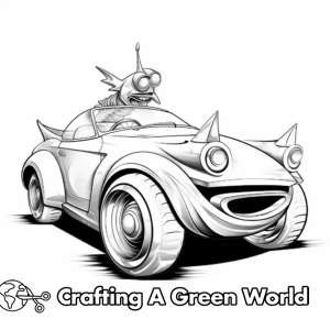 Unicorn Car Coloring Pages - Free & Printable!