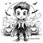Classic Vampire Halloween Coloring Pages for Adults 1