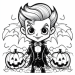 Classic Vampire Halloween Coloring Pages for Adults 3