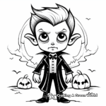 Classic Vampire Halloween Coloring Pages for Adults 4