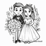 Classic Vintage Wedding Coloring Pages 1