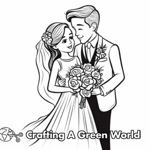 Wedding Coloring Pages - Free &amp; Printable!