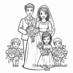 Classic Vintage Wedding Coloring Pages 3
