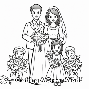 Wedding Coloring Pages - Free &amp; Printable!