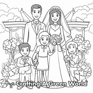 Wedding Coloring Pages - Free &amp; Printable!