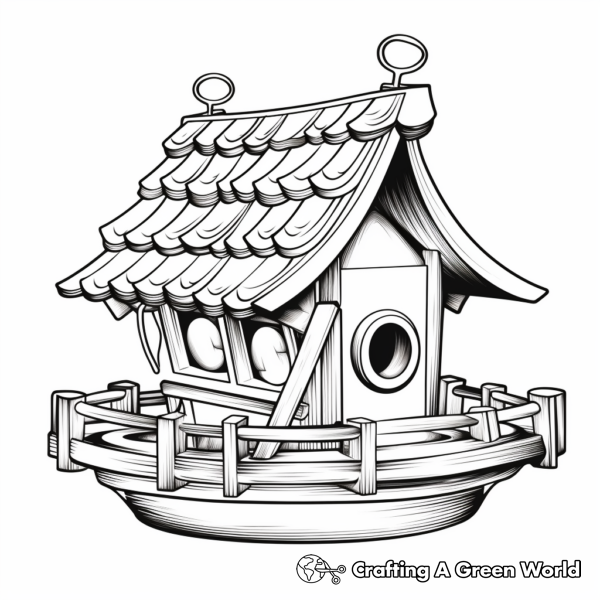 Bird Feeder Coloring Pages - Free &amp; Printable!