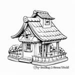 Classic Wooden Bird Feeder Coloring Pages 4