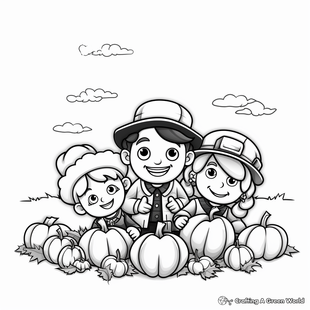 Classy Thanksgiving Coloring Pages 1