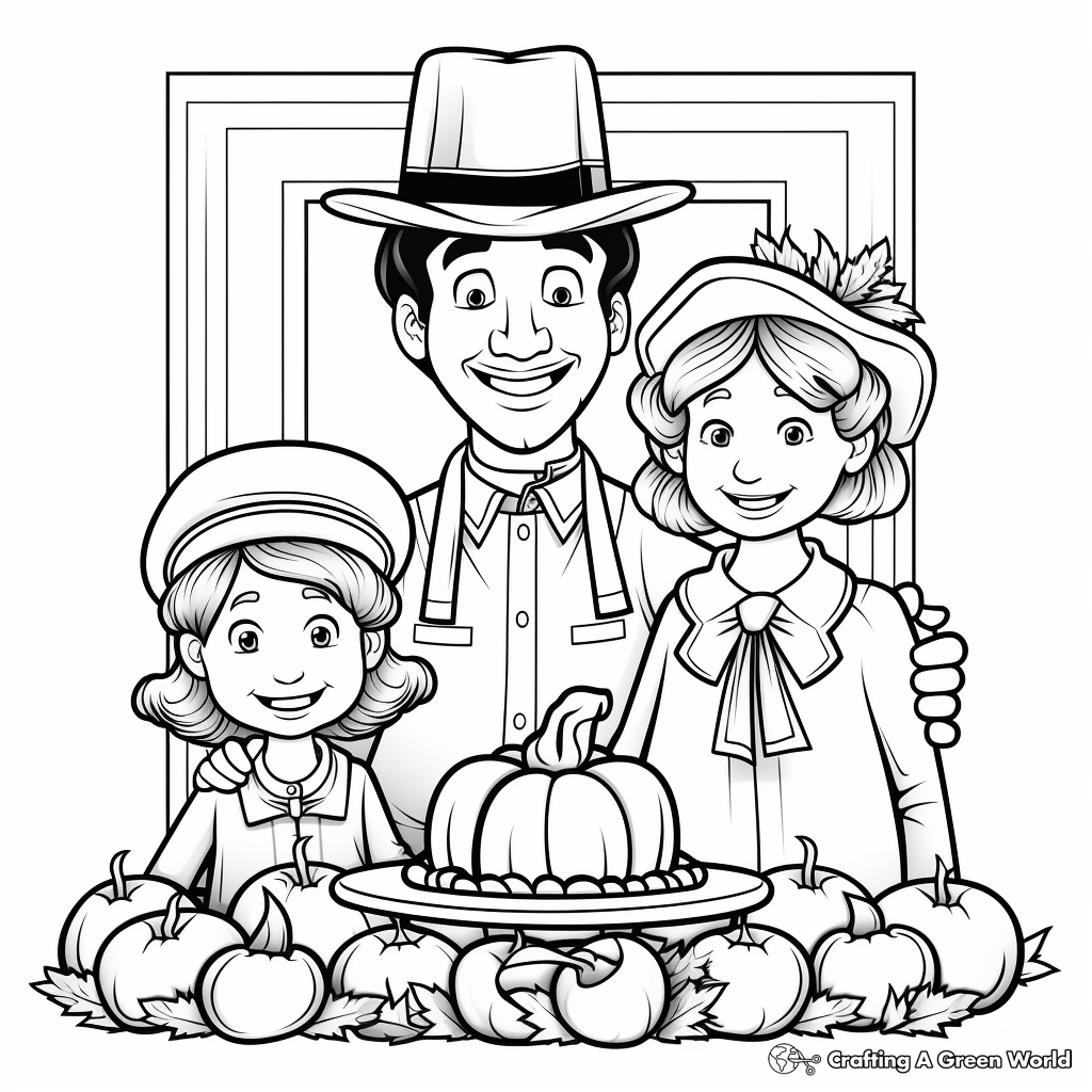 Classy Thanksgiving Coloring Pages 2
