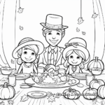 Classy Thanksgiving Coloring Pages 4