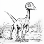 Clear-Line Compysognathus Coloring Pages for Easy Coloring 1