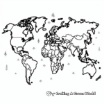 Climate Zones World Map Coloring Pages 1