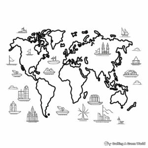 Climate Zones World Map Coloring Pages 4