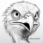 Close-up Atrociraptor Face Coloring Pages 3