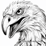Close-up Atrociraptor Face Coloring Pages 4