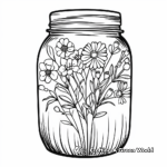 Color and Create: DIY Mason Jar Vase Coloring Pages 2