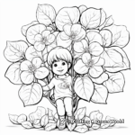 Color and Learn: Hydrangea Lifecycle Coloring Pages 4