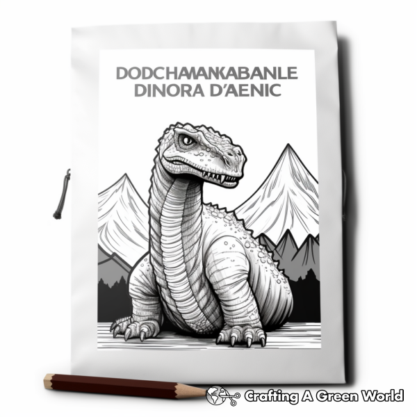 Dinosaur Volcano Coloring Pages - Free &amp; Printable!