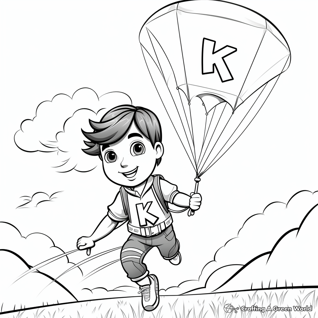 Color by Number: Kite Coloring Pages 4